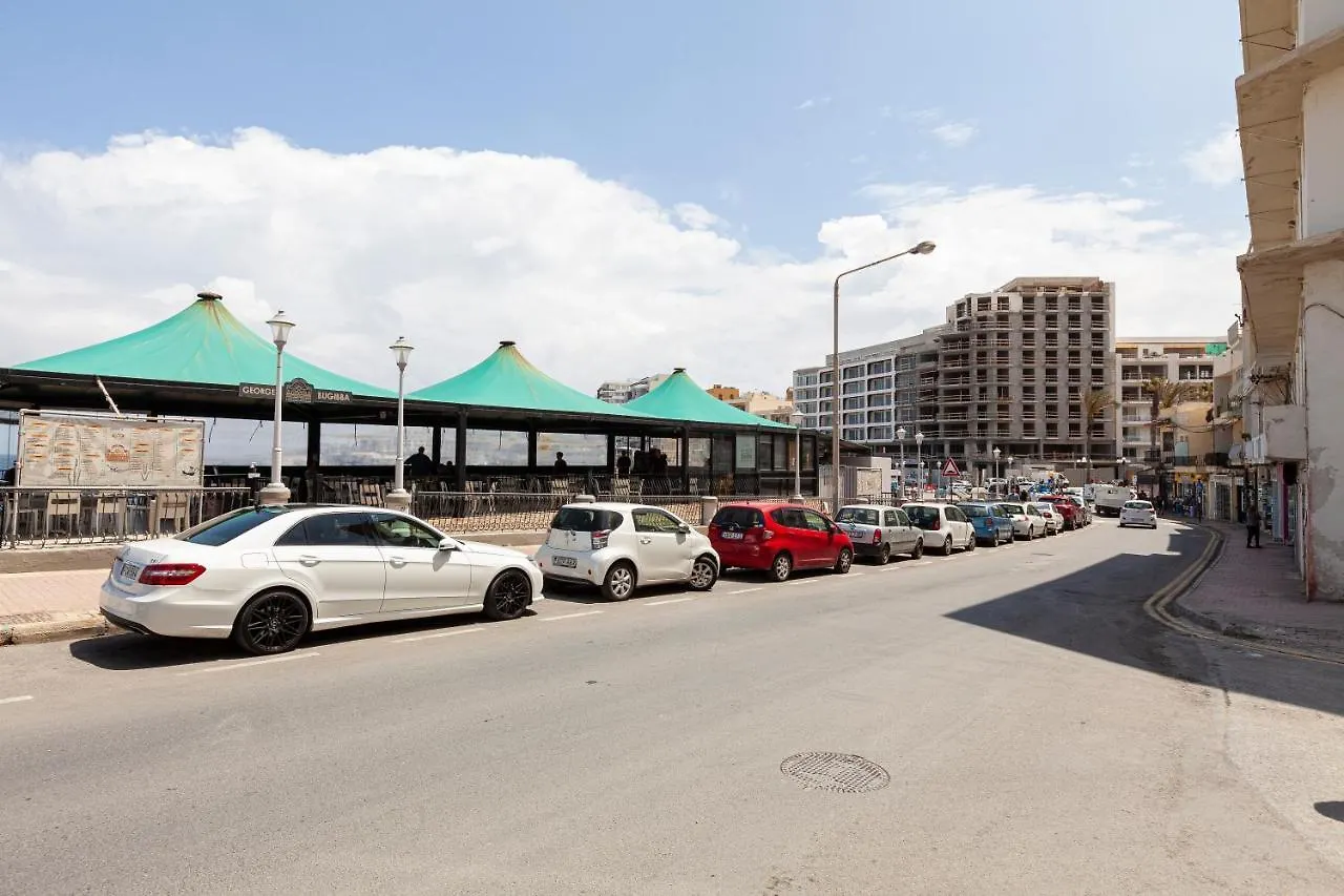 Spacious Designer Apt With Private Seaview Balcony By 360 Estates Buġibba Malta