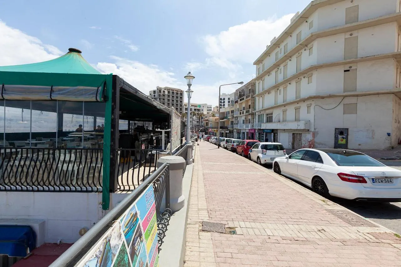 Spacious Designer Apt With Private Seaview Balcony By 360 Estates Buġibba Apartament