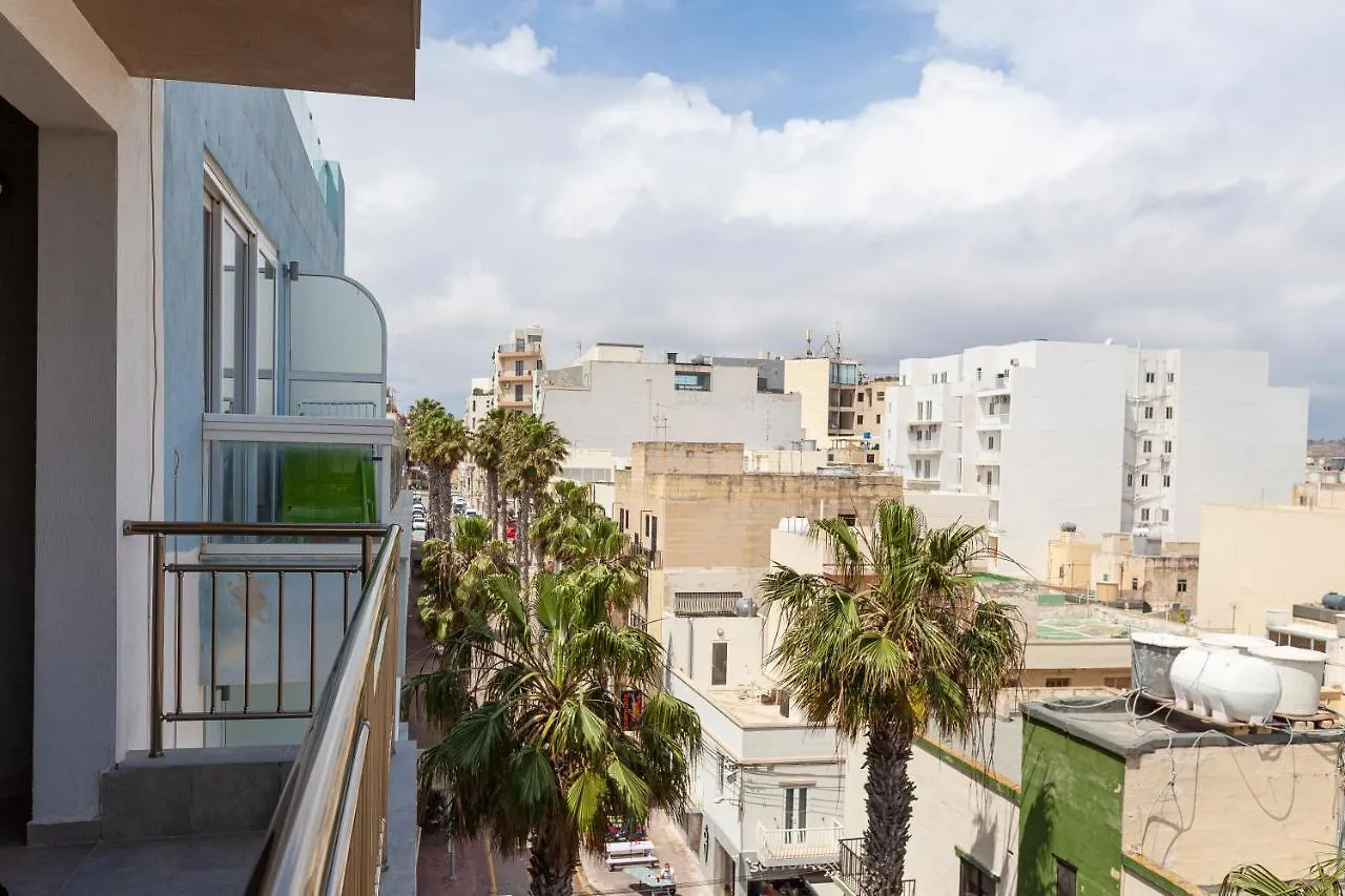 Apartament Spacious Designer Apt With Private Seaview Balcony By 360 Estates Buġibba Malta