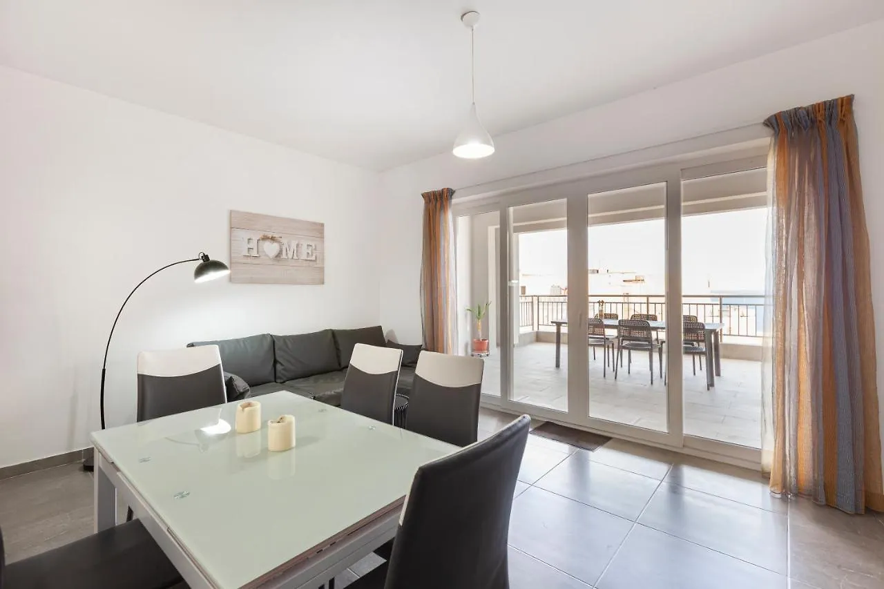 Spacious Designer Apt With Private Seaview Balcony By 360 Estates Bugibba 0*,